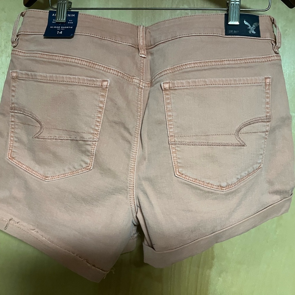 American Eagle Outfitters Pink High Waist Shorts - Picture 3 of 4